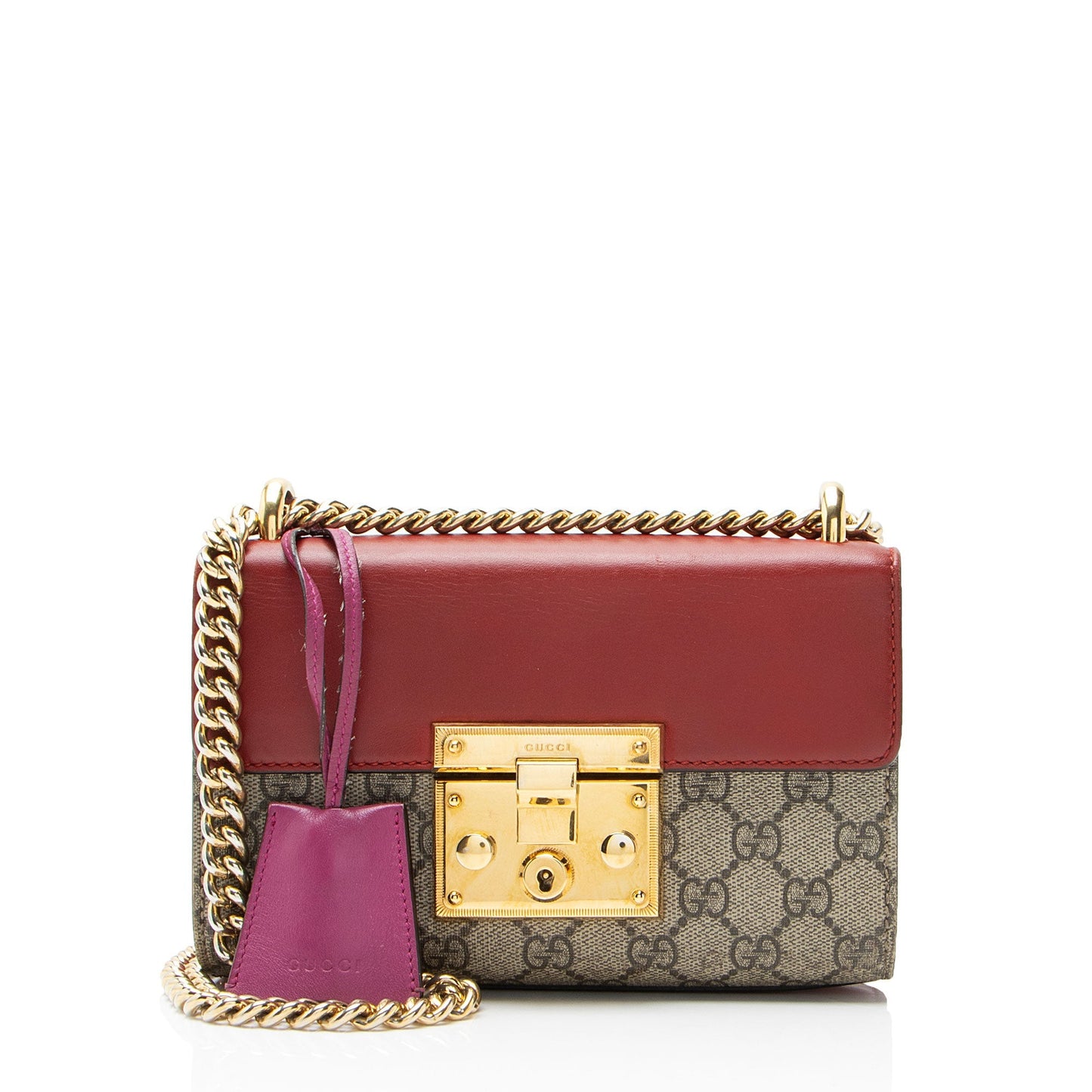 Gucci GG Supreme Padlock Small Shoulder Bag