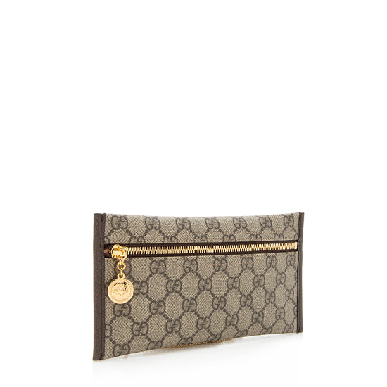 Gucci GG Supreme Leather Canvas Clutch Style 2