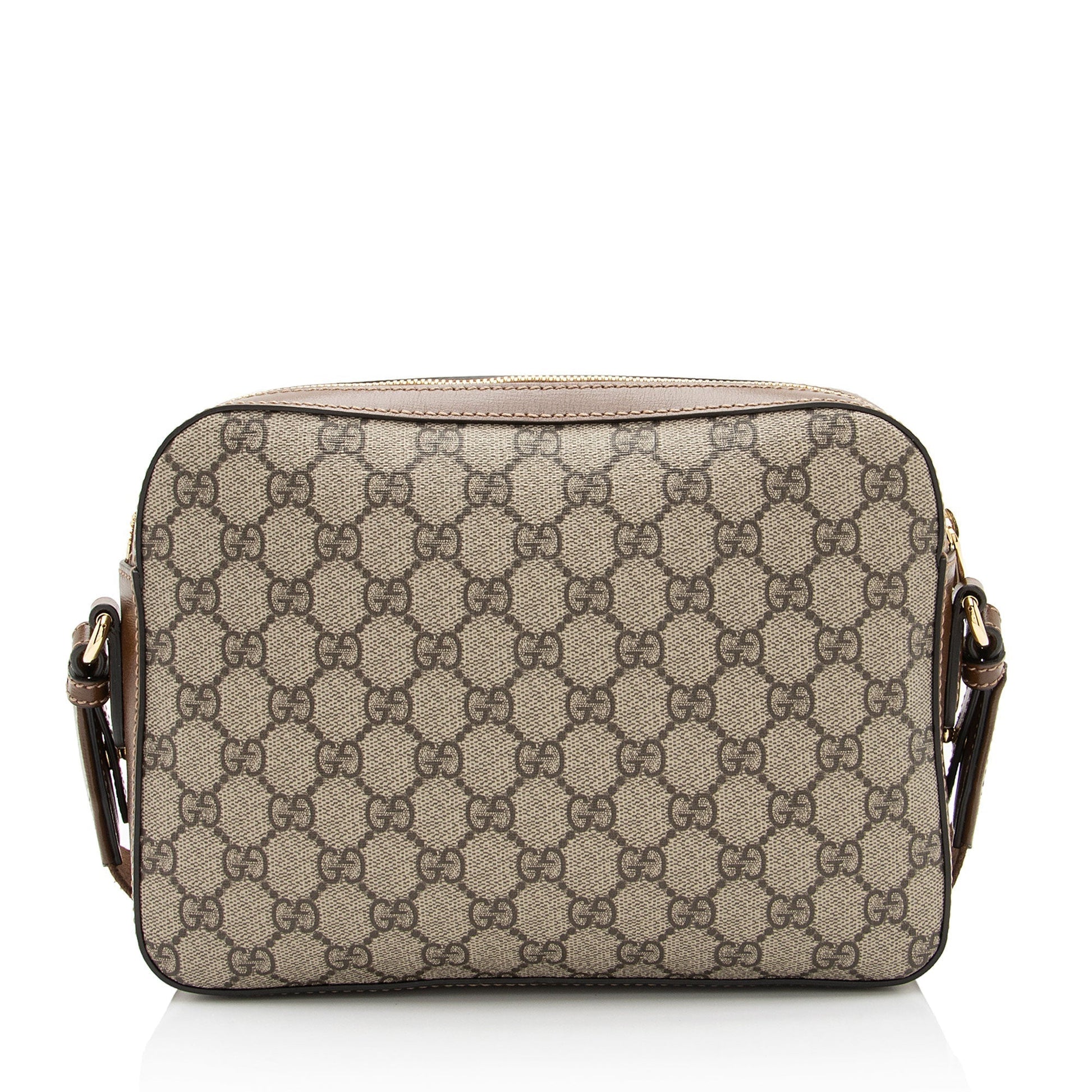 Gucci Nylon Leather Canvas Shoulder Bag