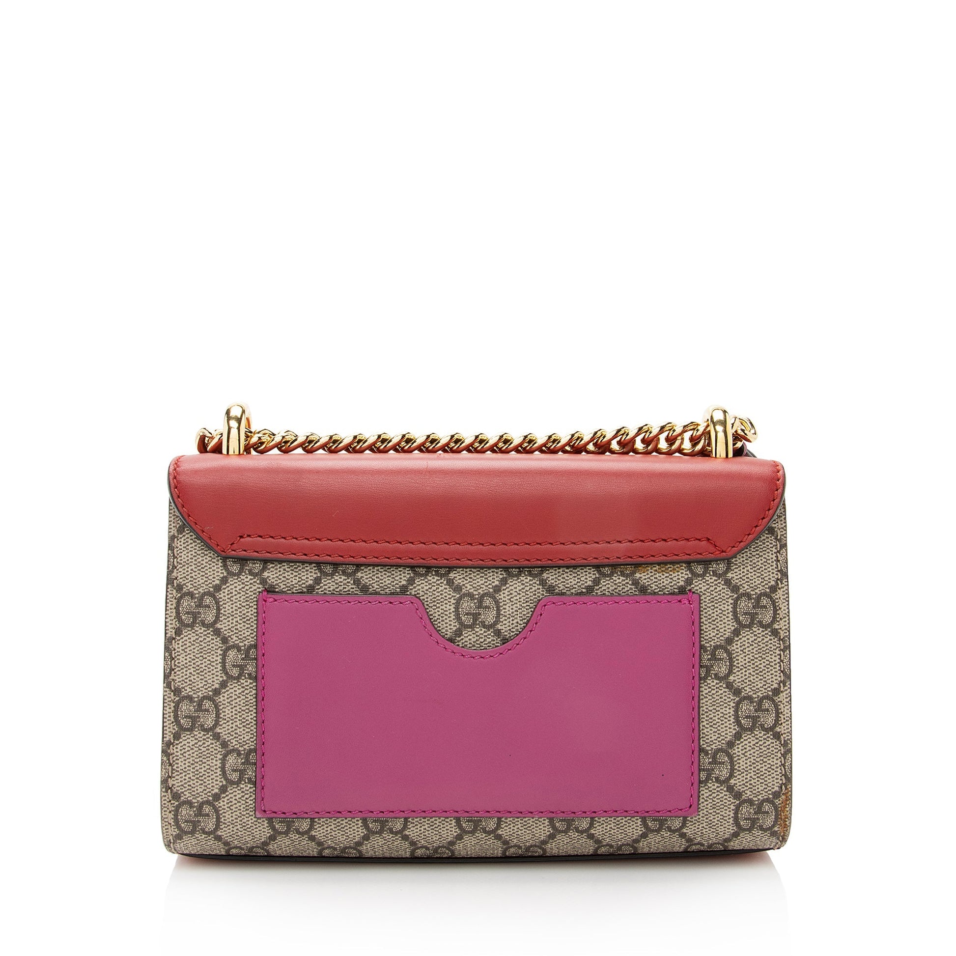 Gucci GG Supreme Small Padlock Shoulder Bag (SHF-22509)
