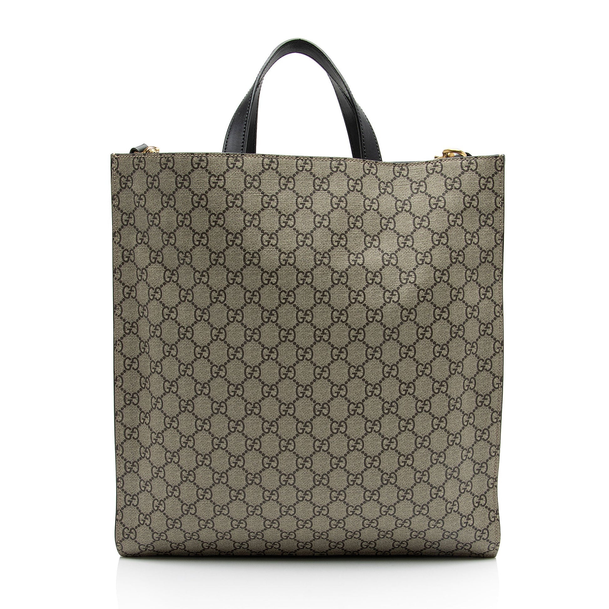 Gucci GG Supreme Soft Angry Cat Vertical Courrier Tote (SHF-BjgJPe)