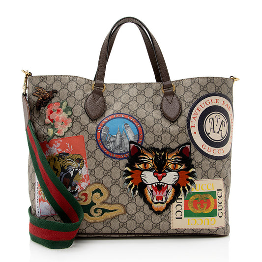 Gucci GG Supreme Soft Courrier Tote - FINAL SALE (SHF-21978)