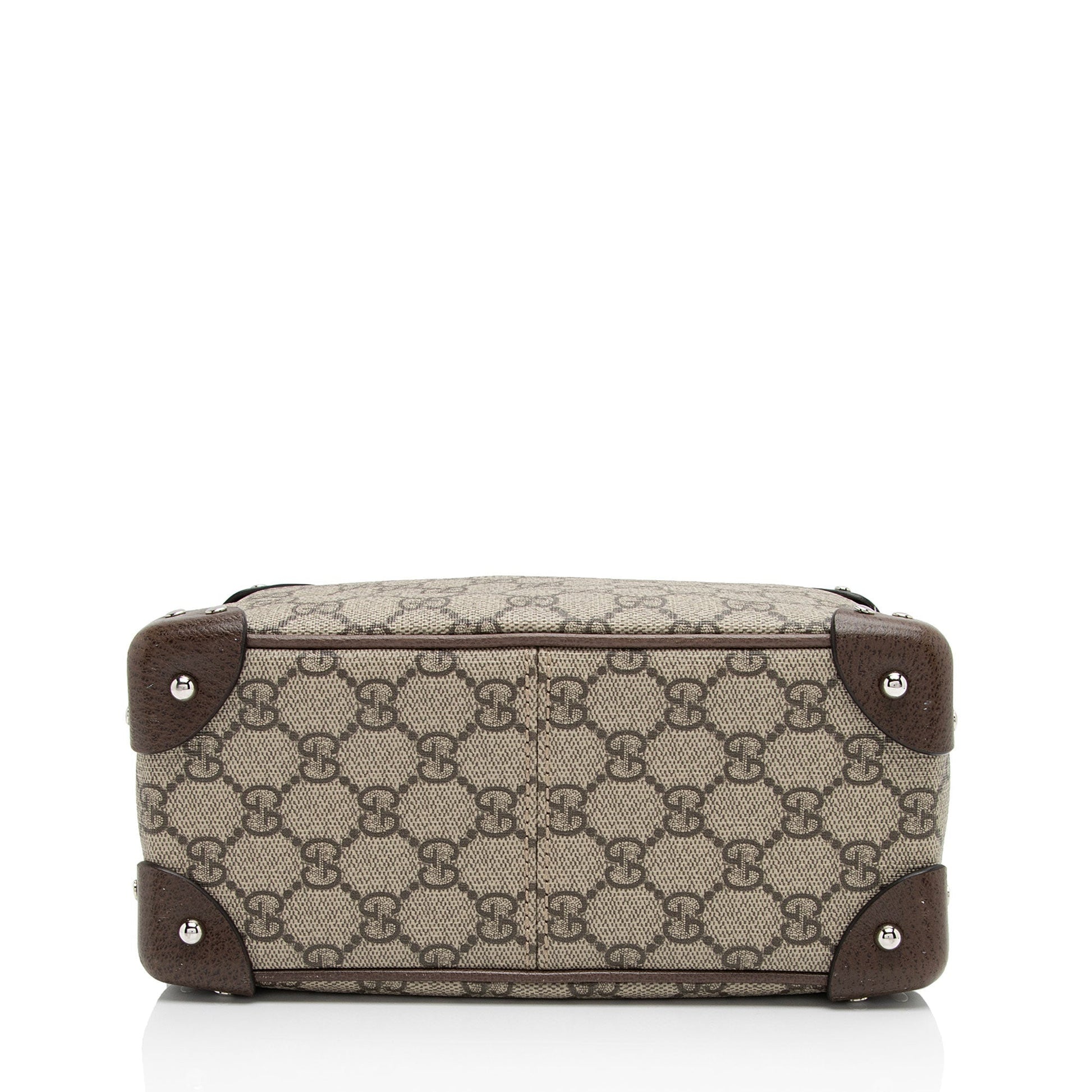 Gucci Leather Canvas Shoulder Bag