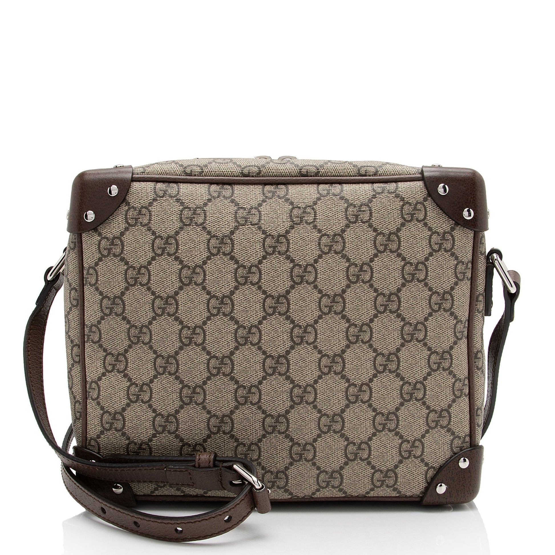 Gucci Leather Canvas Shoulder Bag