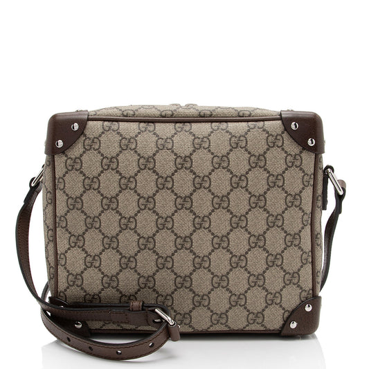 Gucci Leather Canvas Shoulder Bag