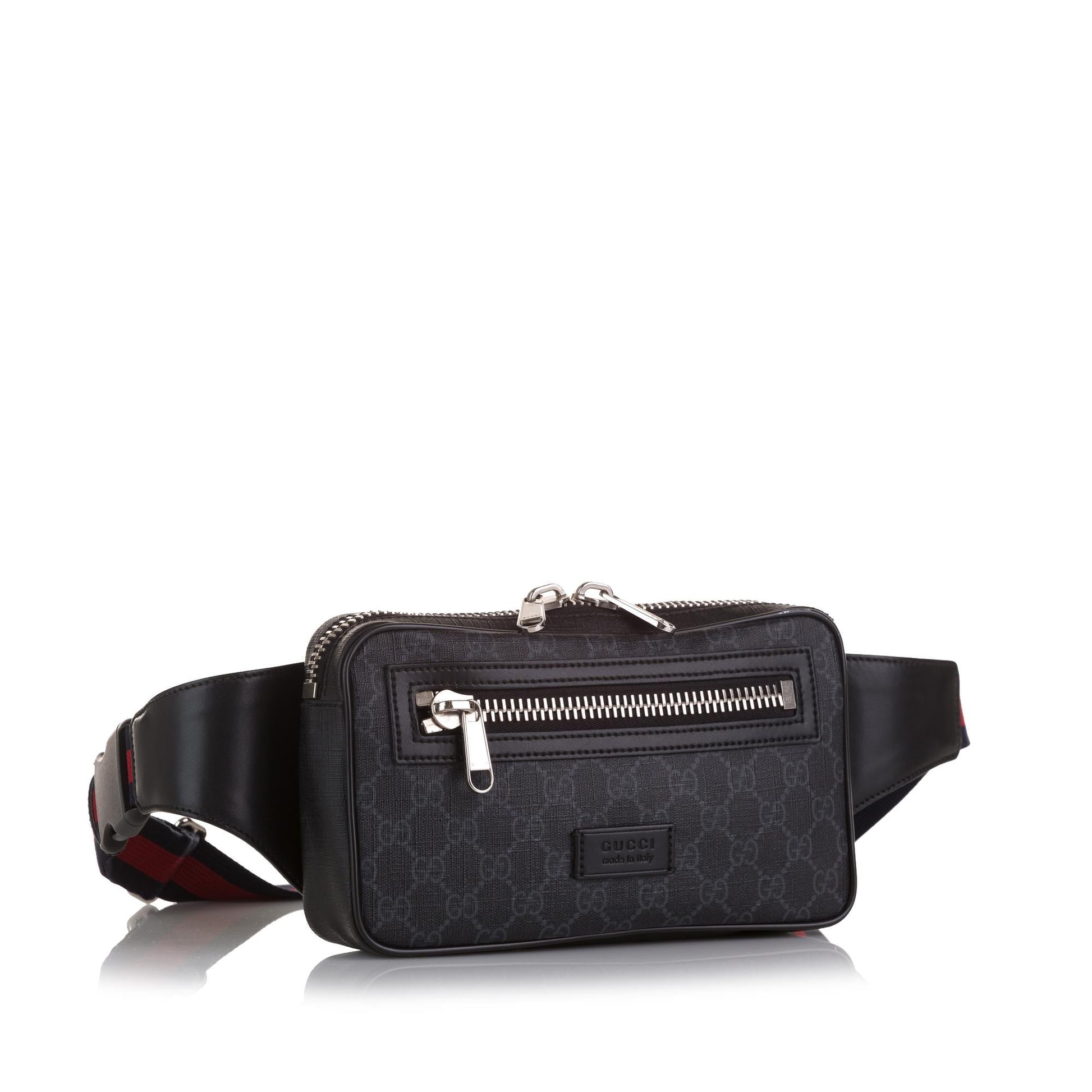 Gucci GG Supreme Web Belt Bag (SHG-eg43OK)