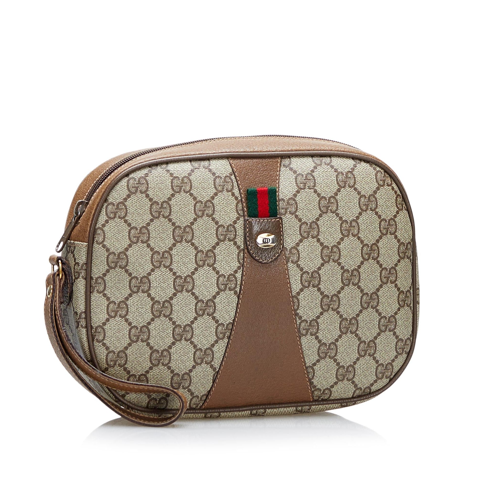 Gucci GG Supreme Web Clutch Bag (SHG-36572)