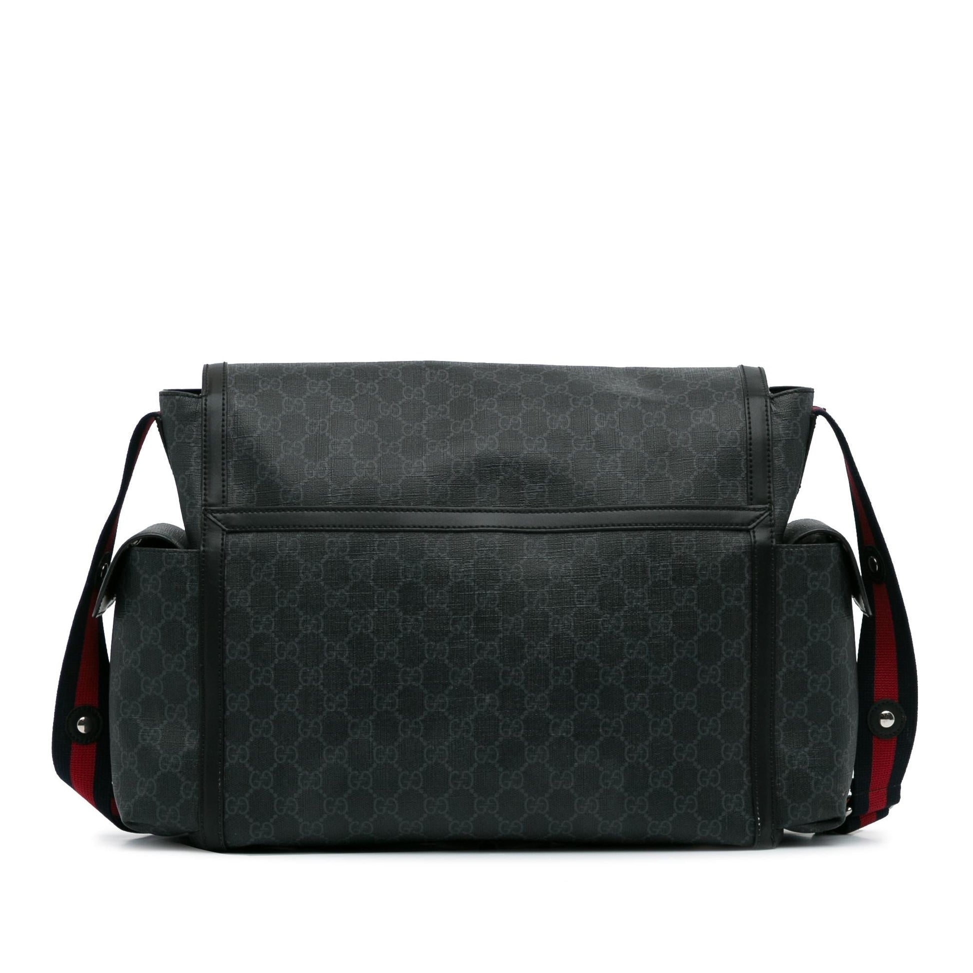 Gucci GG Supreme Web Diaper Bag