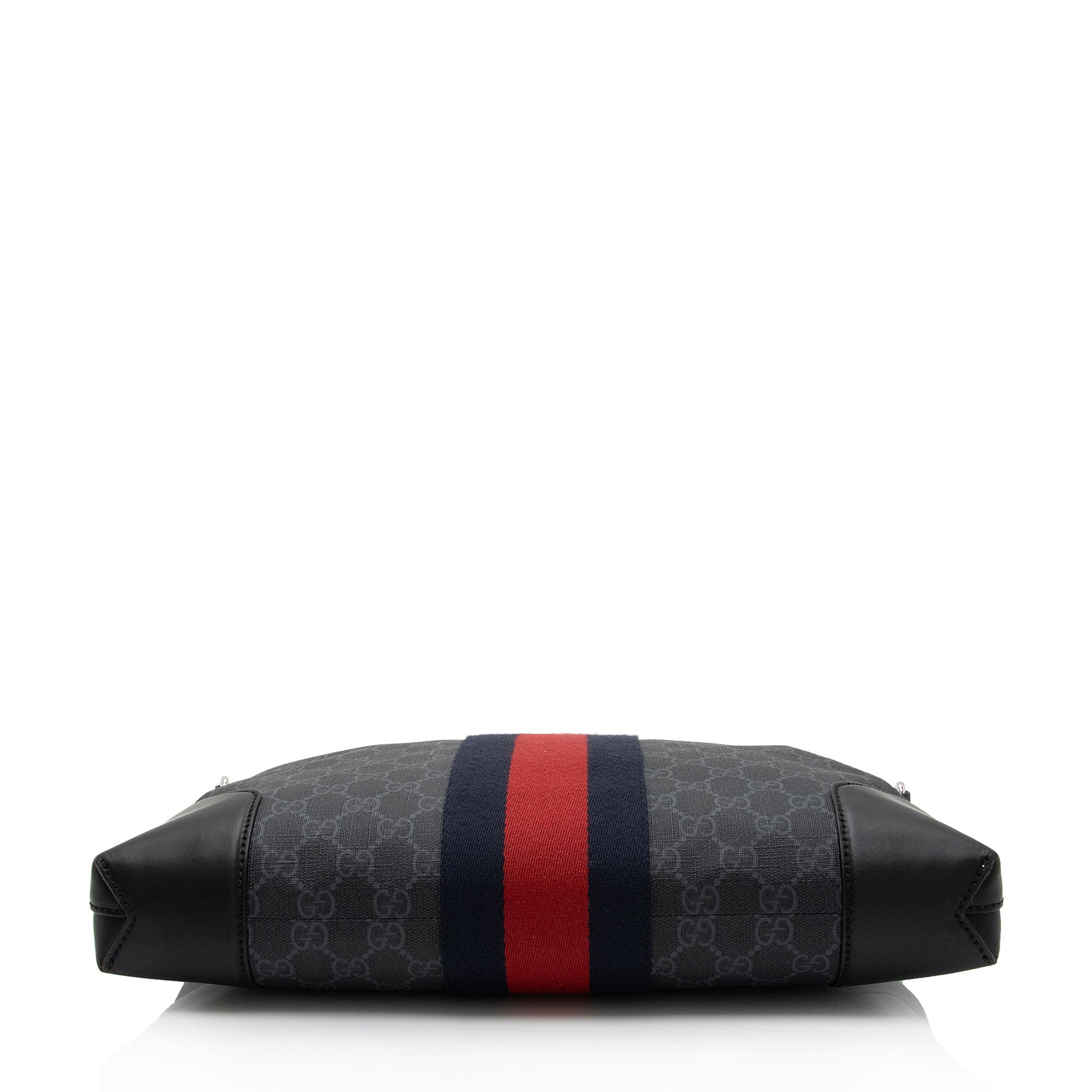 Gucci GG Supreme Web Flat Square Messenger Bag (SHF-3vvT7M)