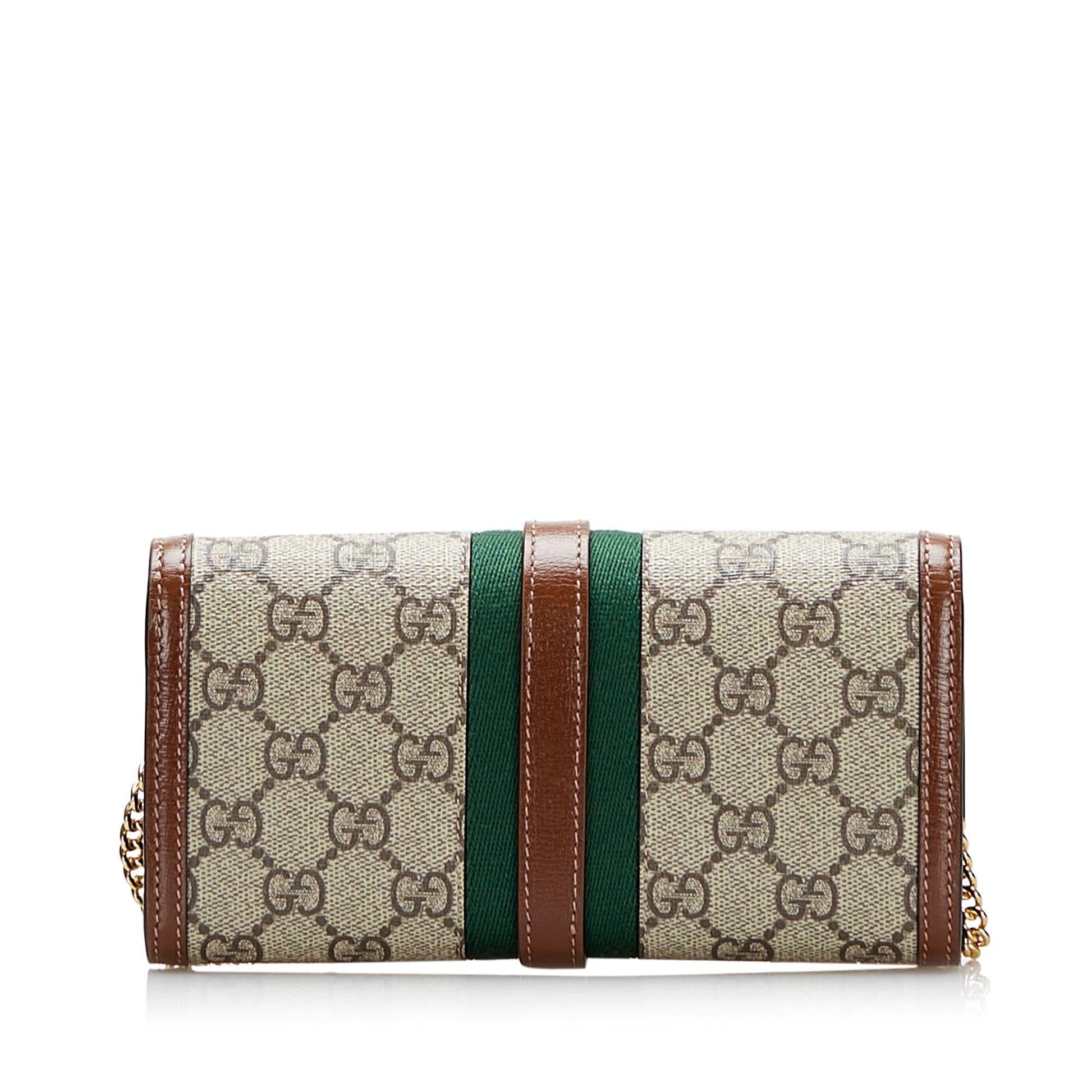 Gucci GG Supreme Web Jackie 1961 Wallet On Chain (SHG-8j7oXh)