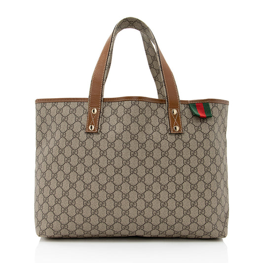 Gucci GG Supreme Web Loop E/W Shopping Tote (SHF-20146)