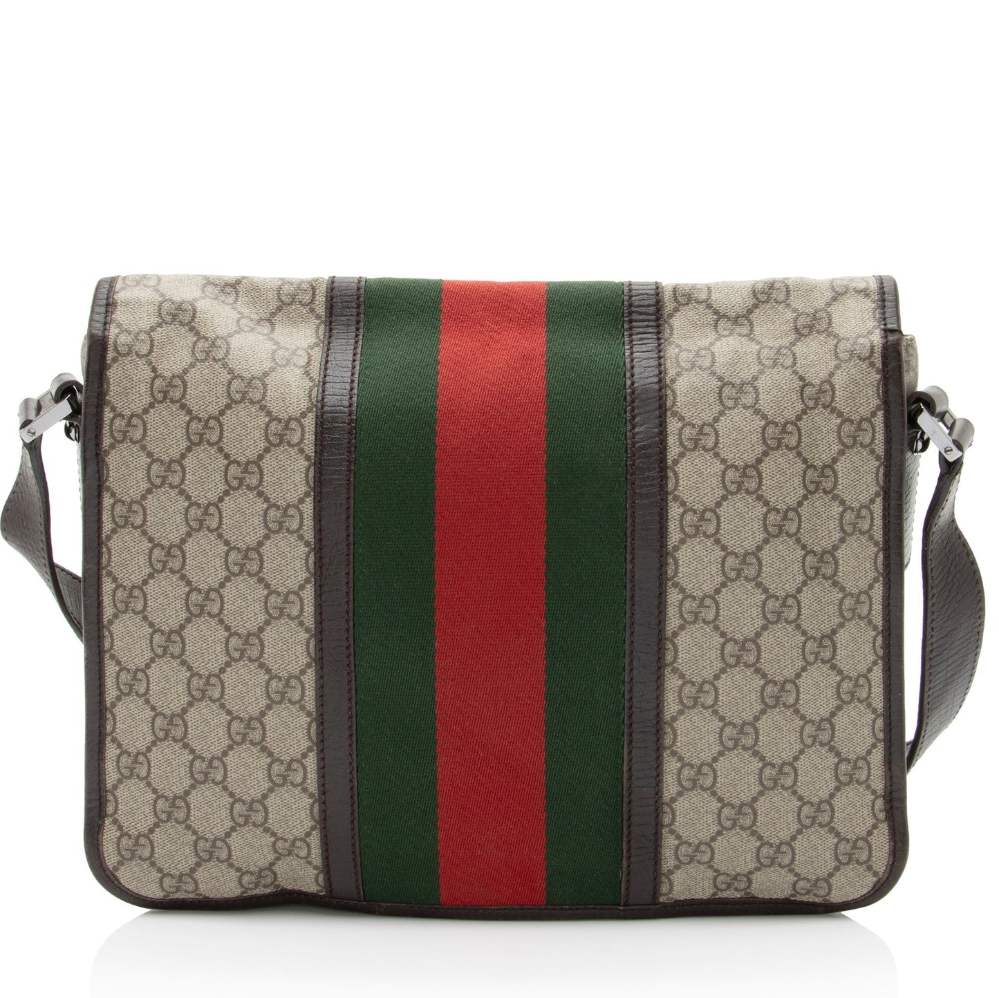 Gucci GG Supreme Web Medium Flap Messenger
