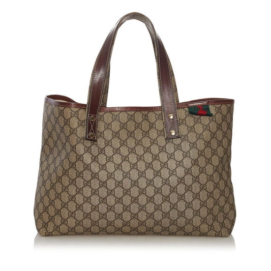 Gucci GG Supreme Web Tote Bag (SHG-34082)