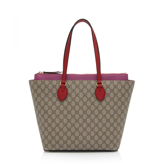 Gucci GG Supreme Zip Tote (SHF-4hpfA5)
