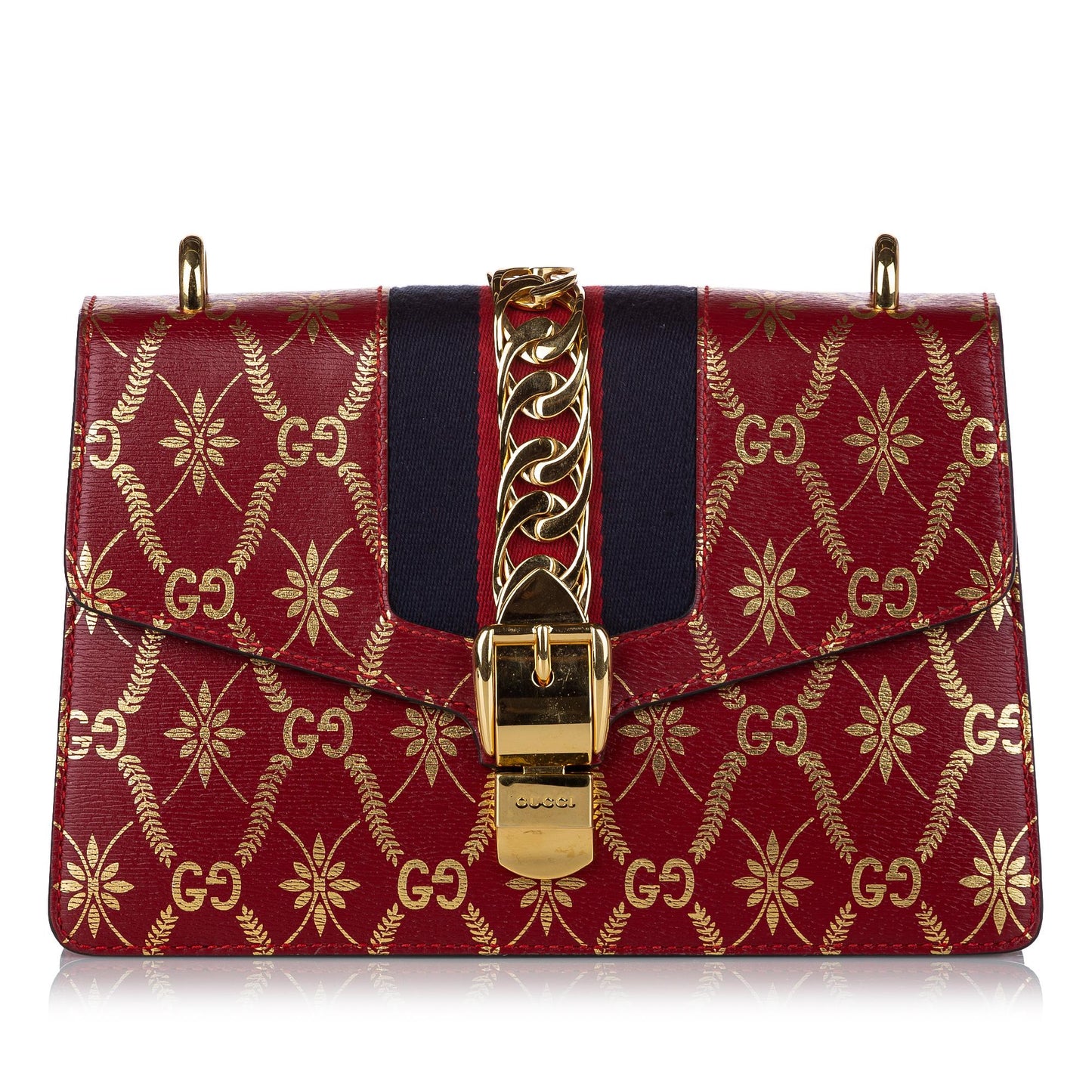 Gucci GG Sylvie Leather Crossbody Bag (SHG-30454)