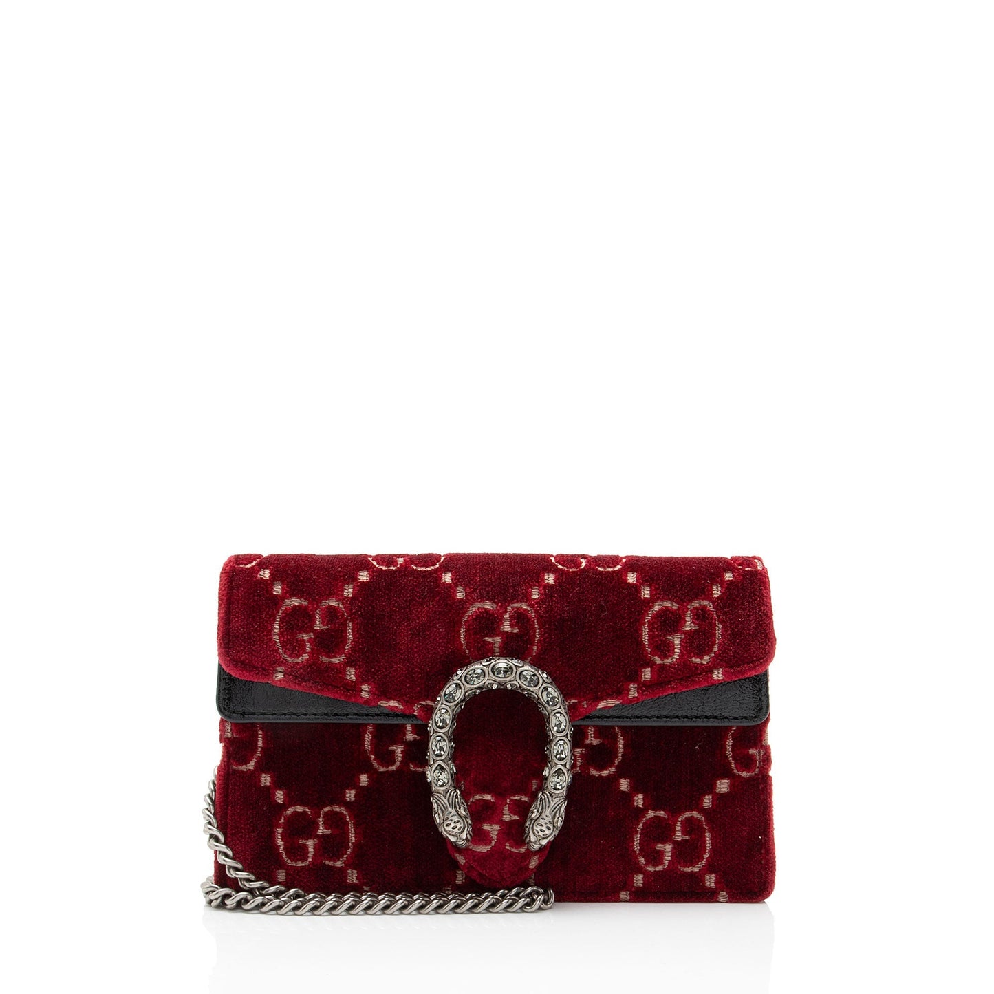 Gucci GG Velvet Crystal Dionysus Mini Shoulder Bag