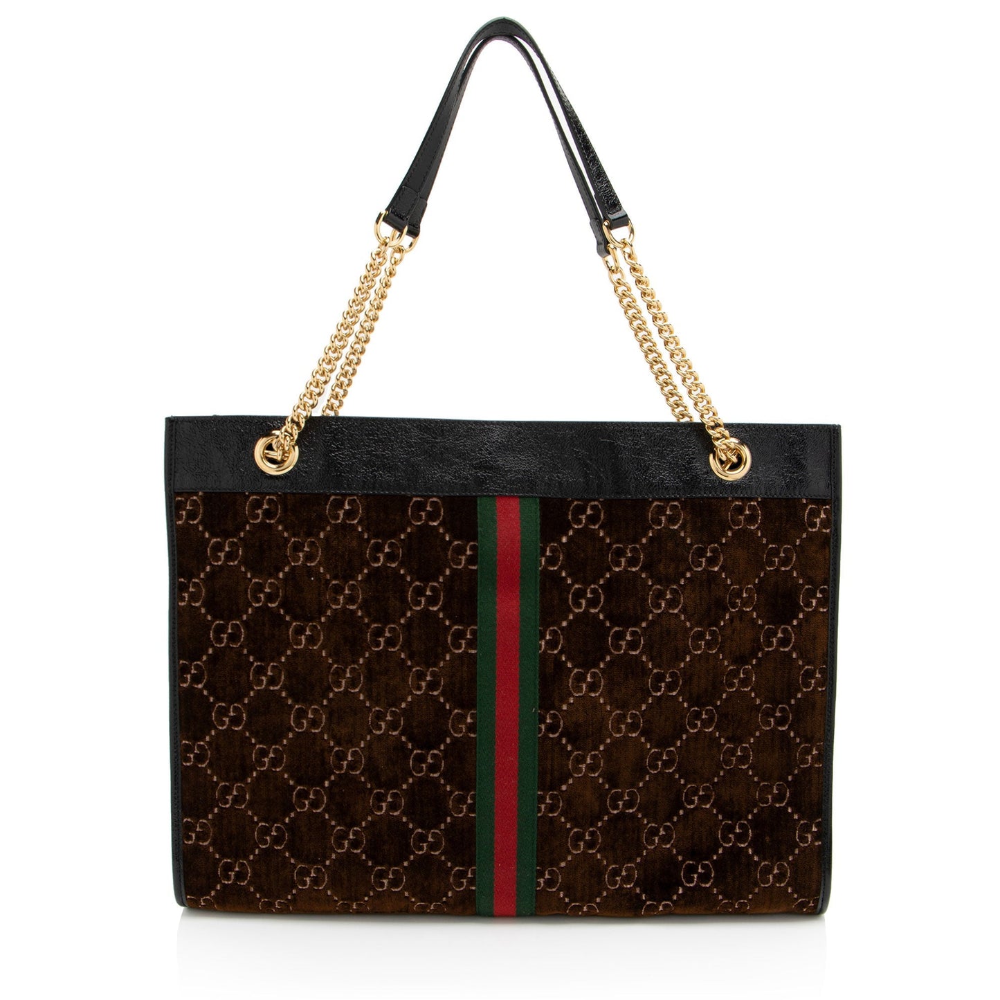Gucci GG Velvet Rajah Large Tote (SHF-n1PHcG)