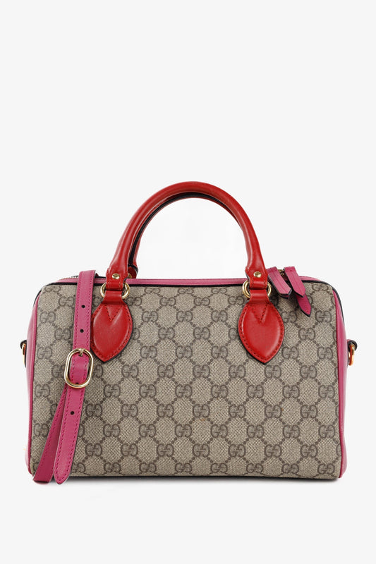 Gucci Lou Monogram Leather Canvas Crossbody