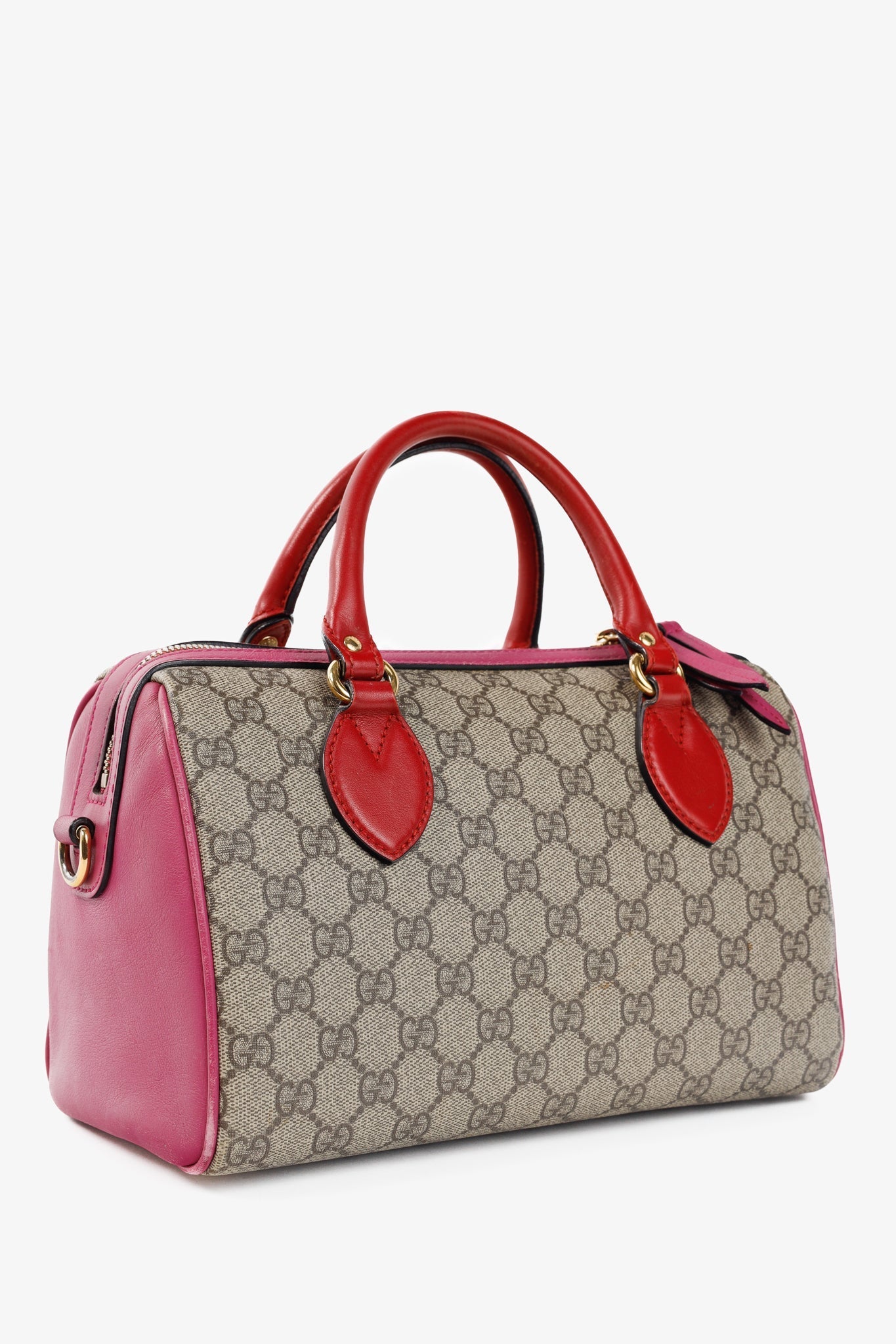 Gucci Lou Monogram Leather Canvas Crossbody