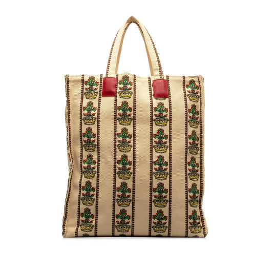 Gucci Garden Store Floral Vertical Tote (SHG-CCQyLP)