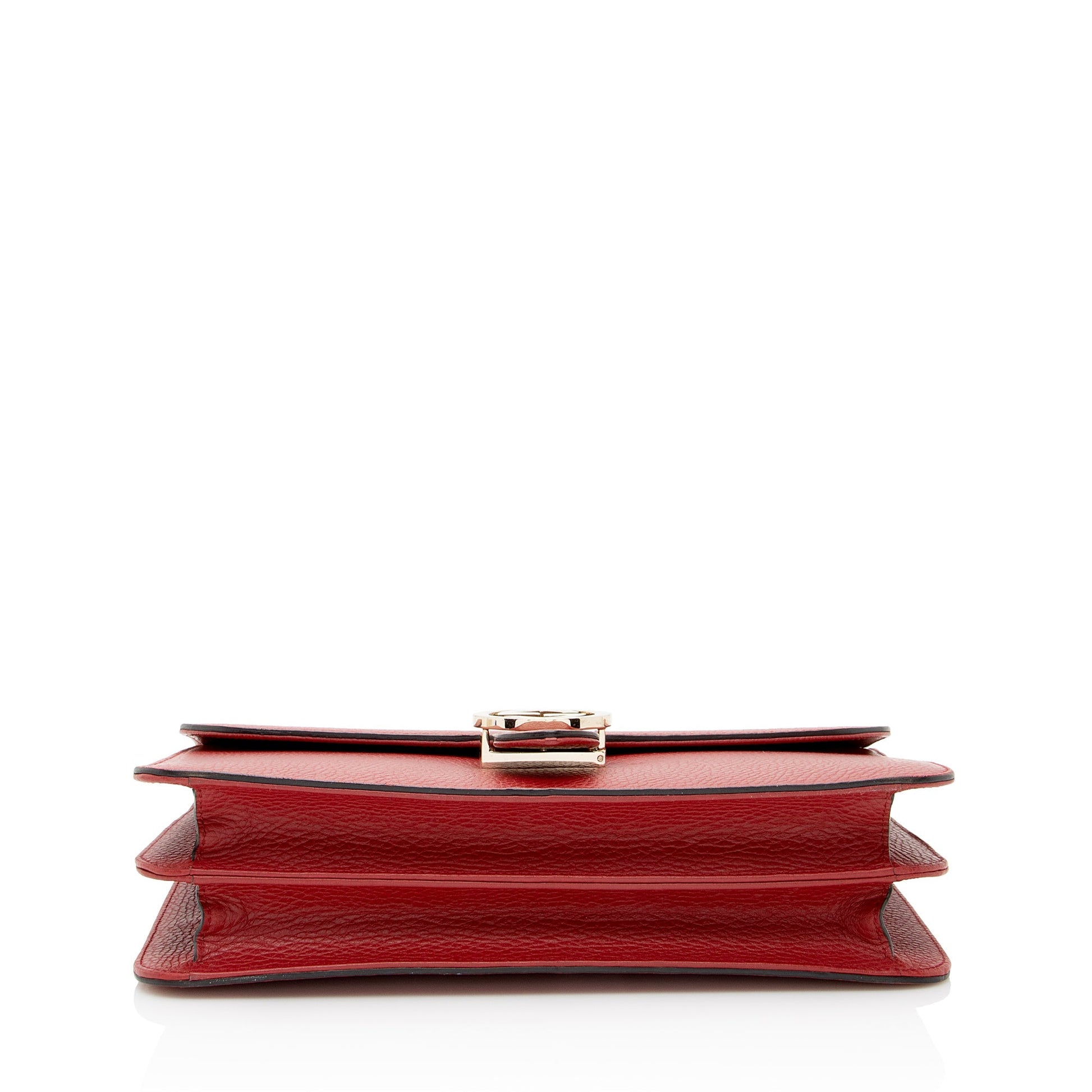Gucci Grained Calfskin Interlocking G Medium Shoulder Bag (SHF-22611)