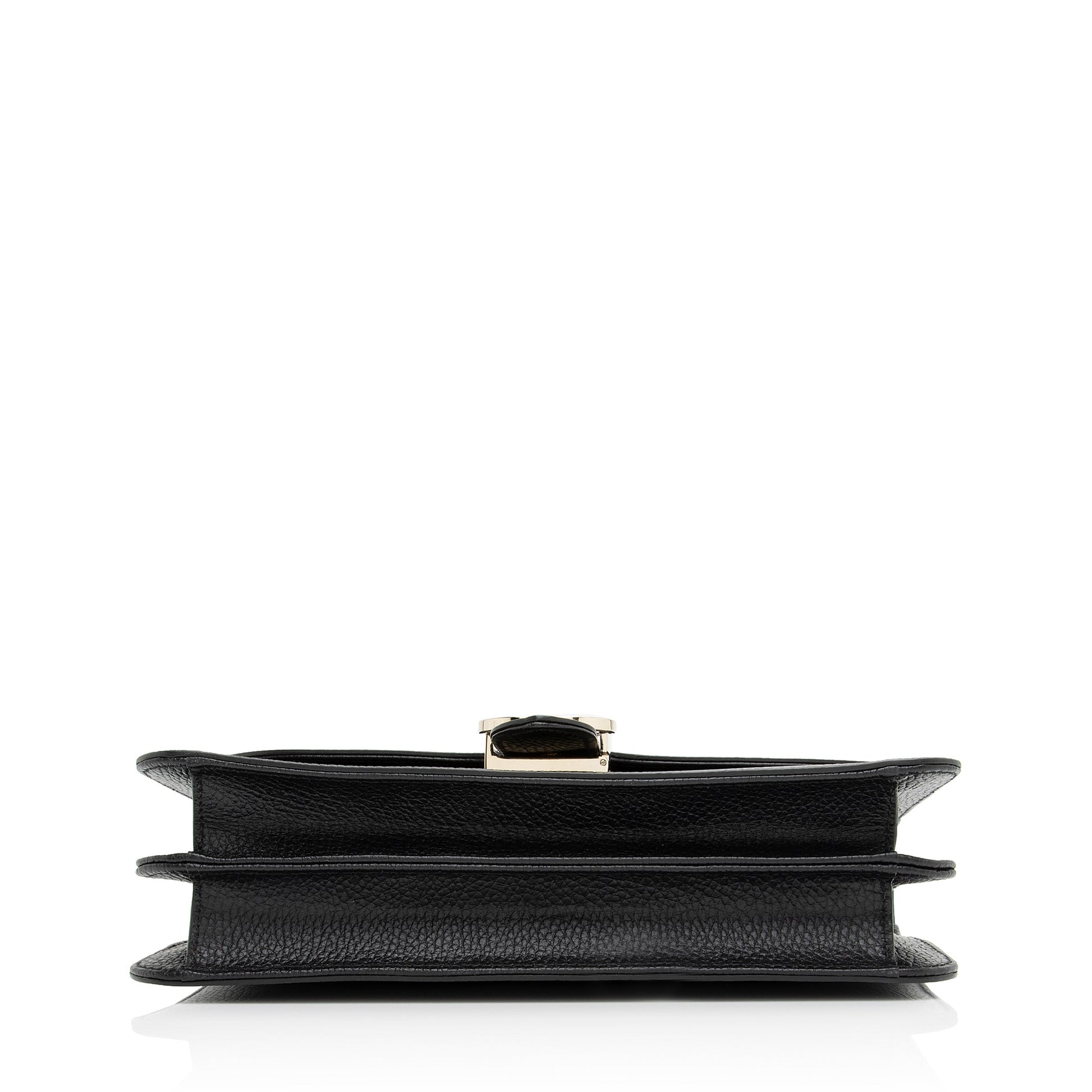 Gucci Grained Calfskin Interlocking G Medium Shoulder Bag (SHF-23261)