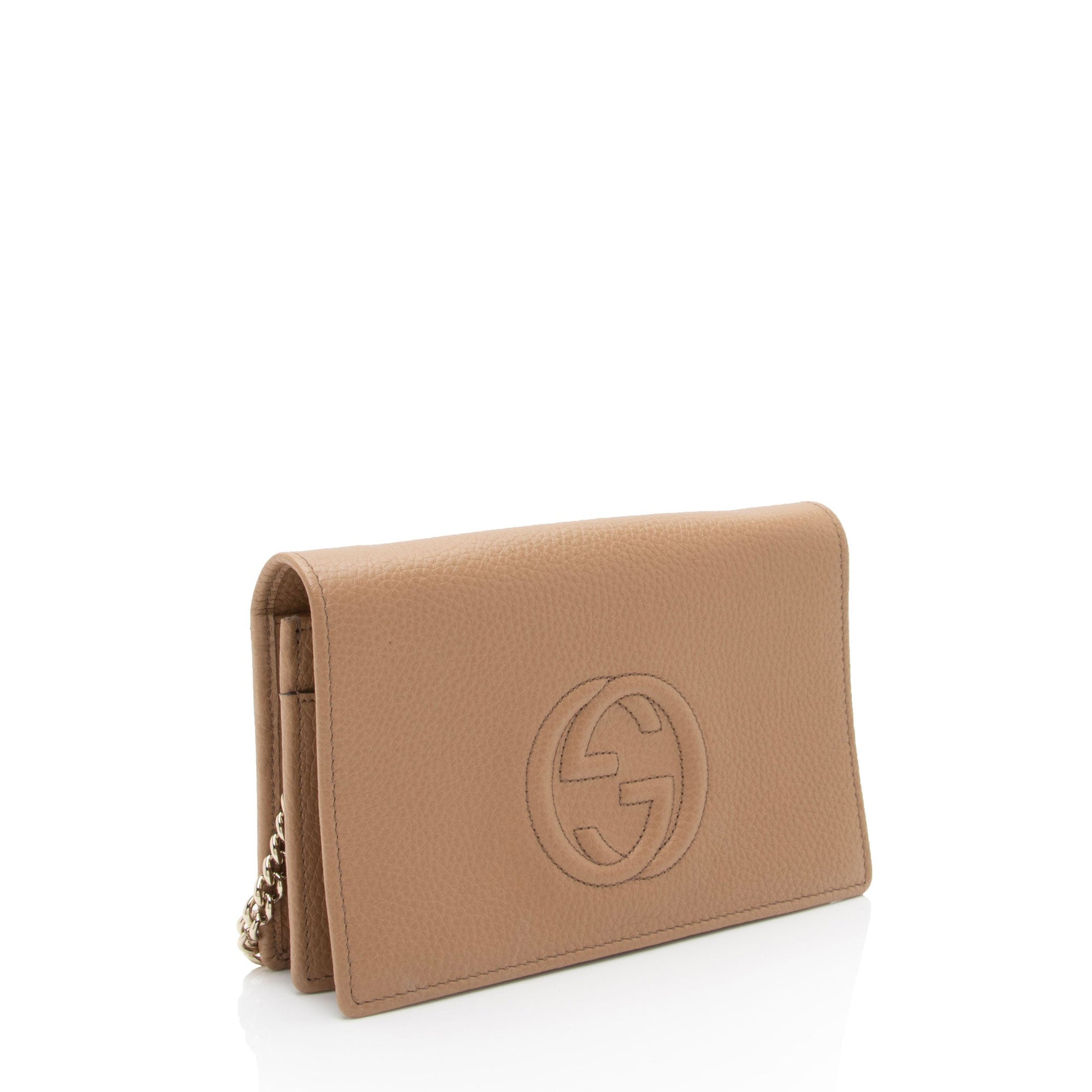 Gucci Grained Leather Soho Wallet on Chain Bag (SHF-)