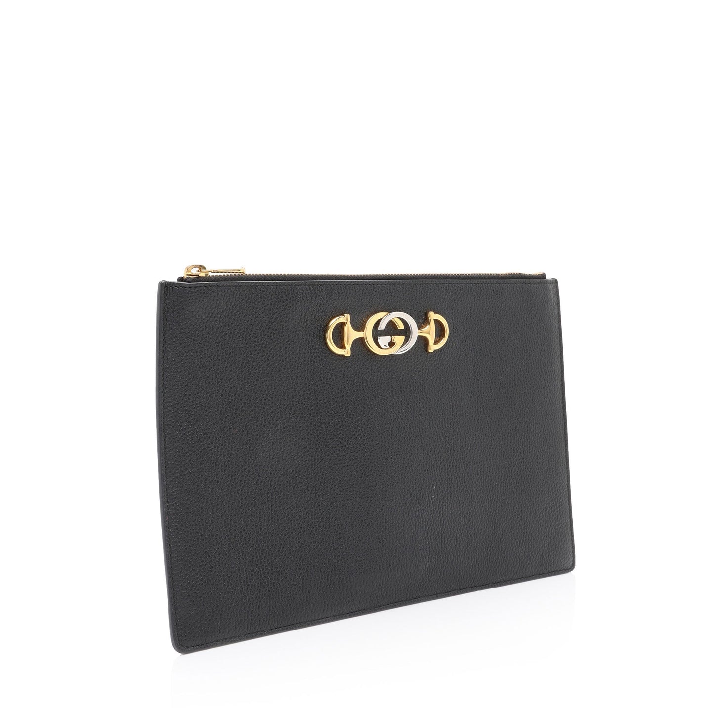 Gucci Grained Leather Zumi Pouch (SHF-AvV2u4)