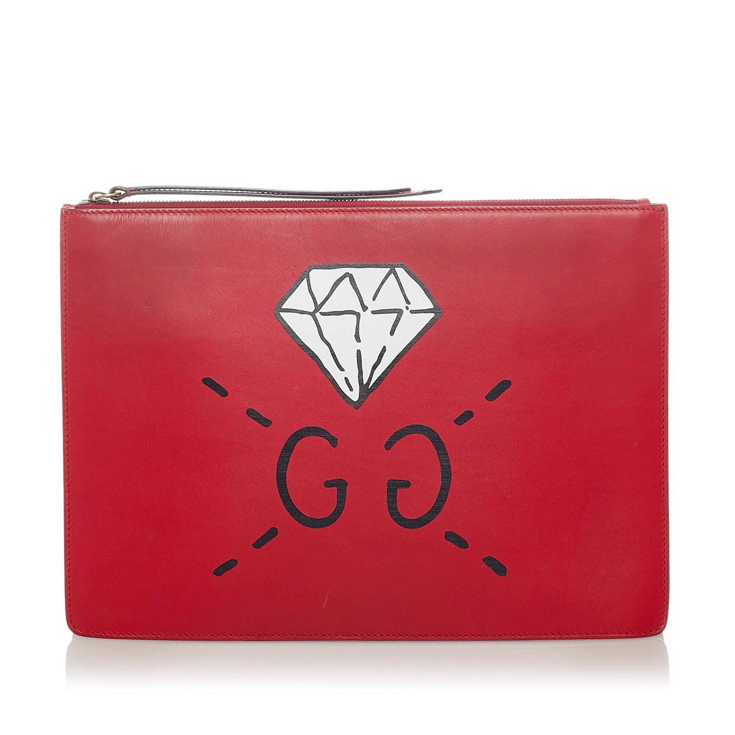 Gucci Ghost Leather Messenger Bag (SHG-33381)