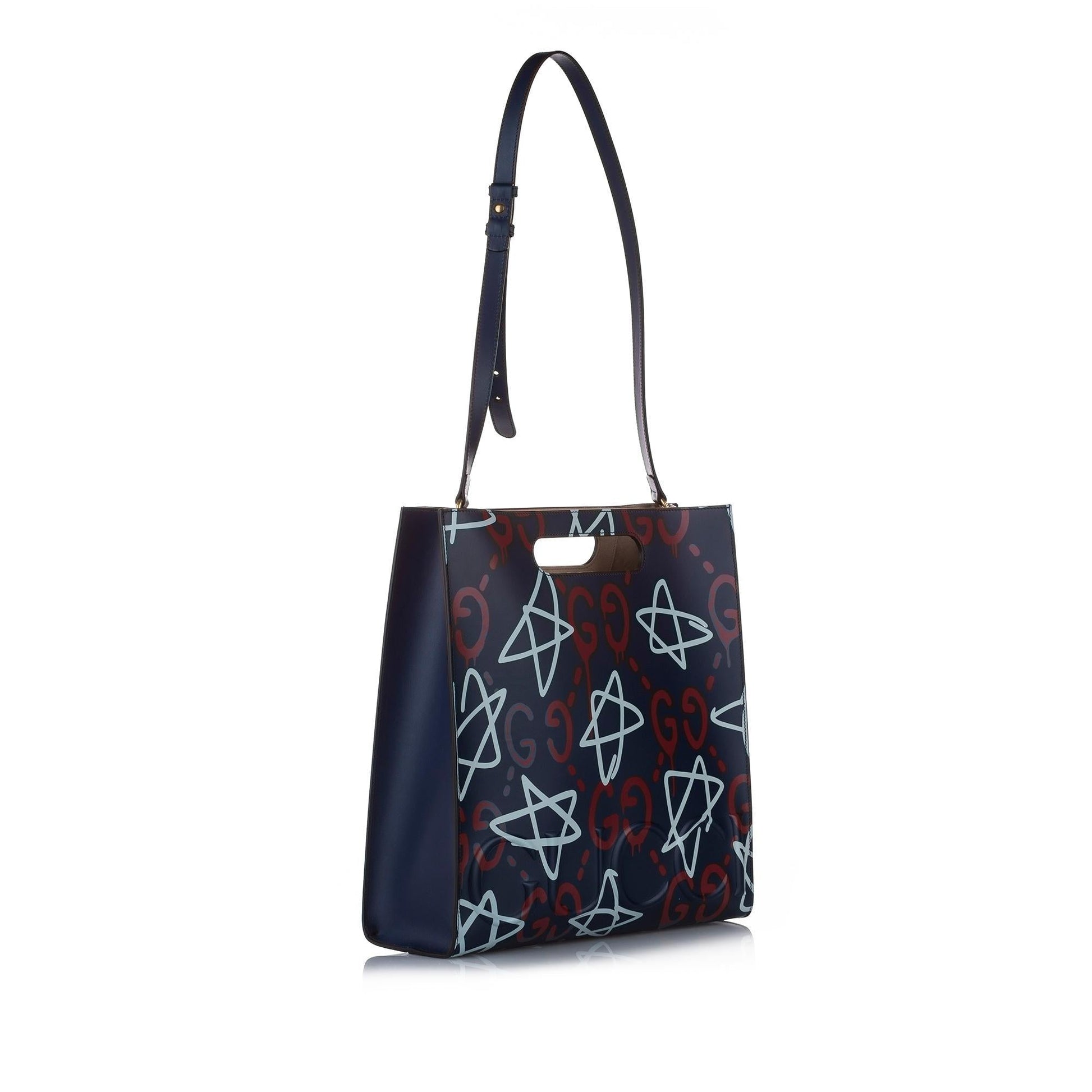 Gucci Leather Monogram Tote Style 14