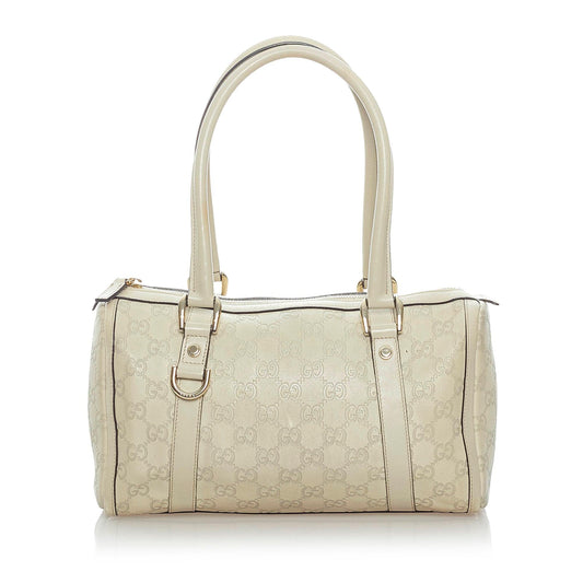 Gucci Guccissima Abbey Leather Boston Bag (SHG-37222)
