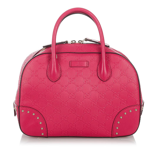 Gucci Guccissima Leather Satchel Style 2