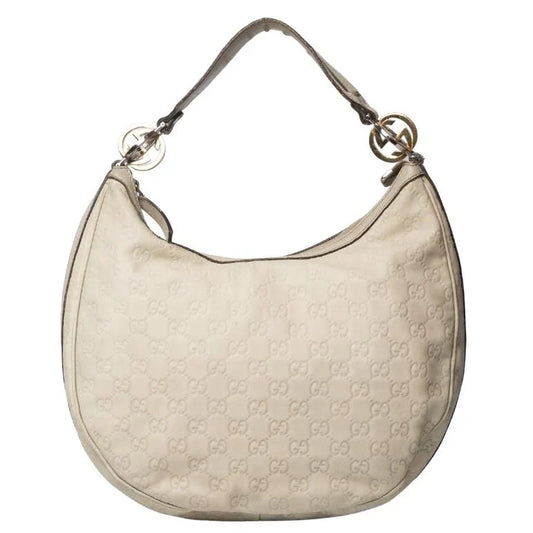 Gucci Monogram Leather Canvas Shoulder Bag