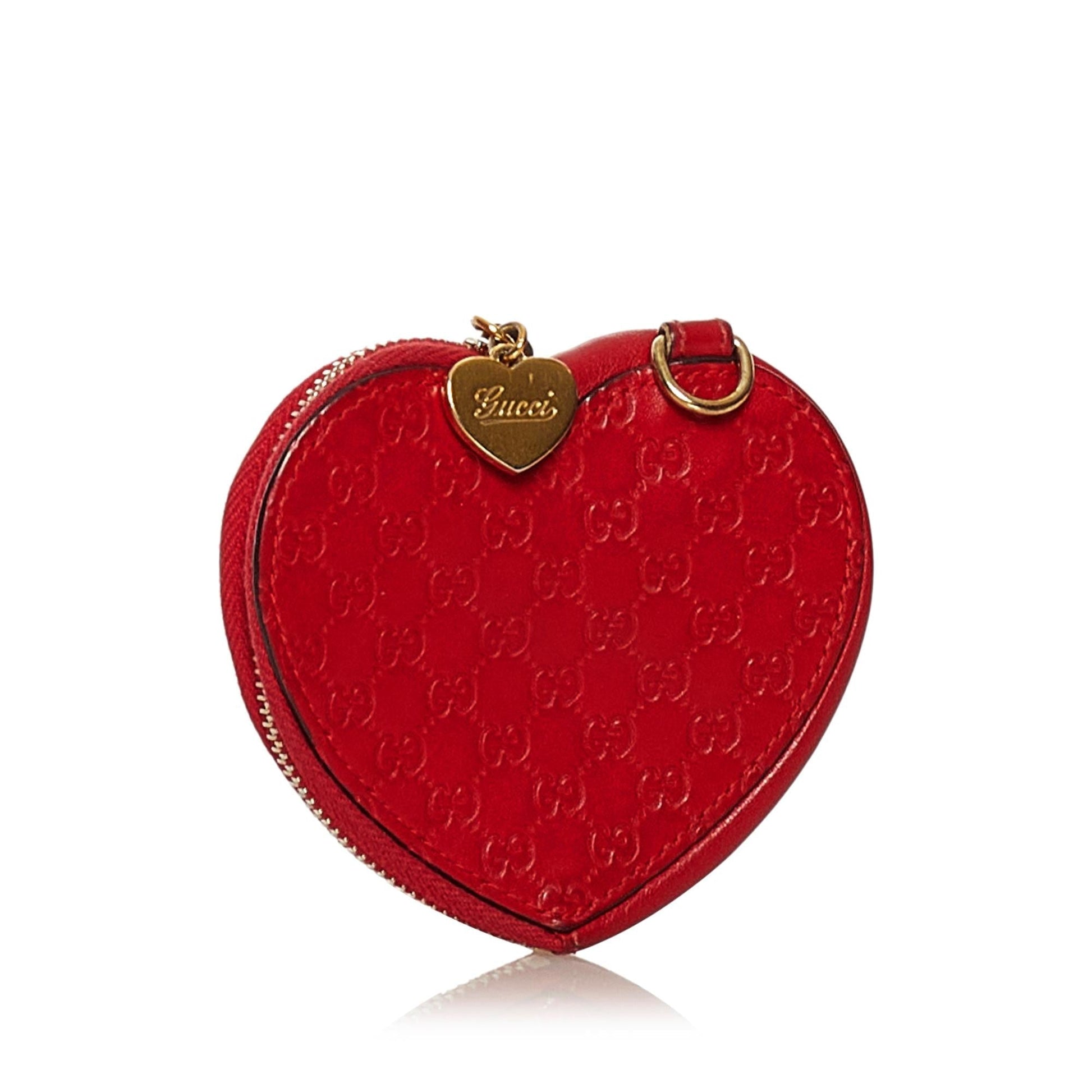 Gucci Guccissima Heart Coin Pouch (SHG-34406)
