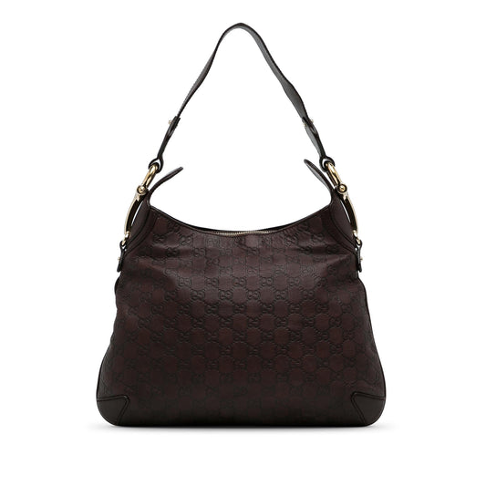 Gucci Guccissima Horsebit Creole Hobo (SHG-pRoFuj)