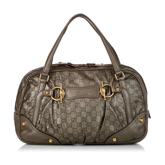Gucci Guccissima Jockey Boston Bag (SHG-30176)