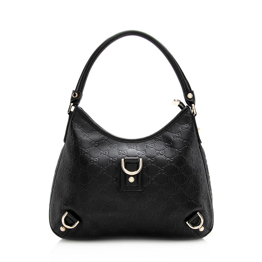 Gucci Guccissima Leather Abbey Medium Hobo (SHF-21546)