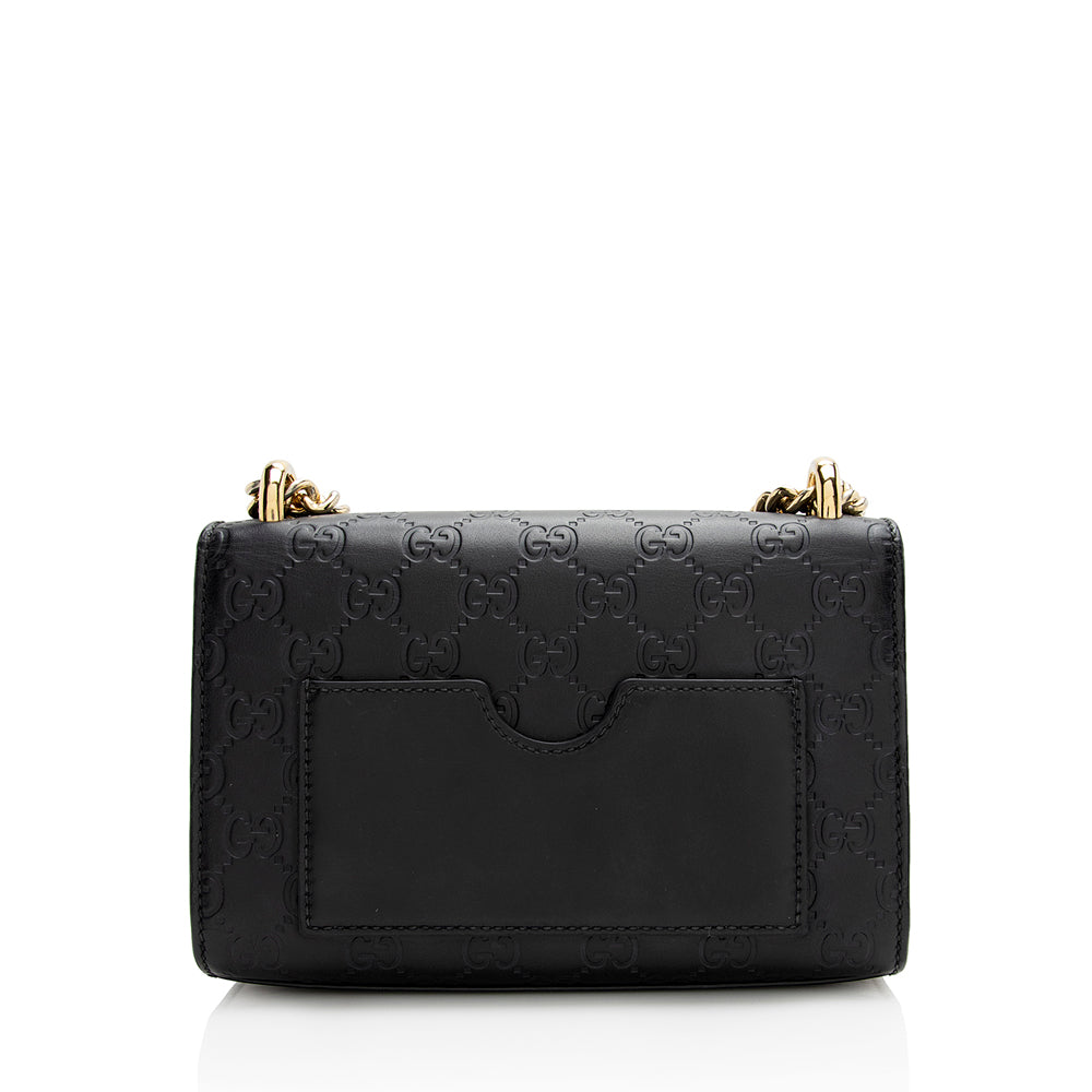Gucci Guccissima Leather Padlock Small Shoulder Bag (SHF-21759)