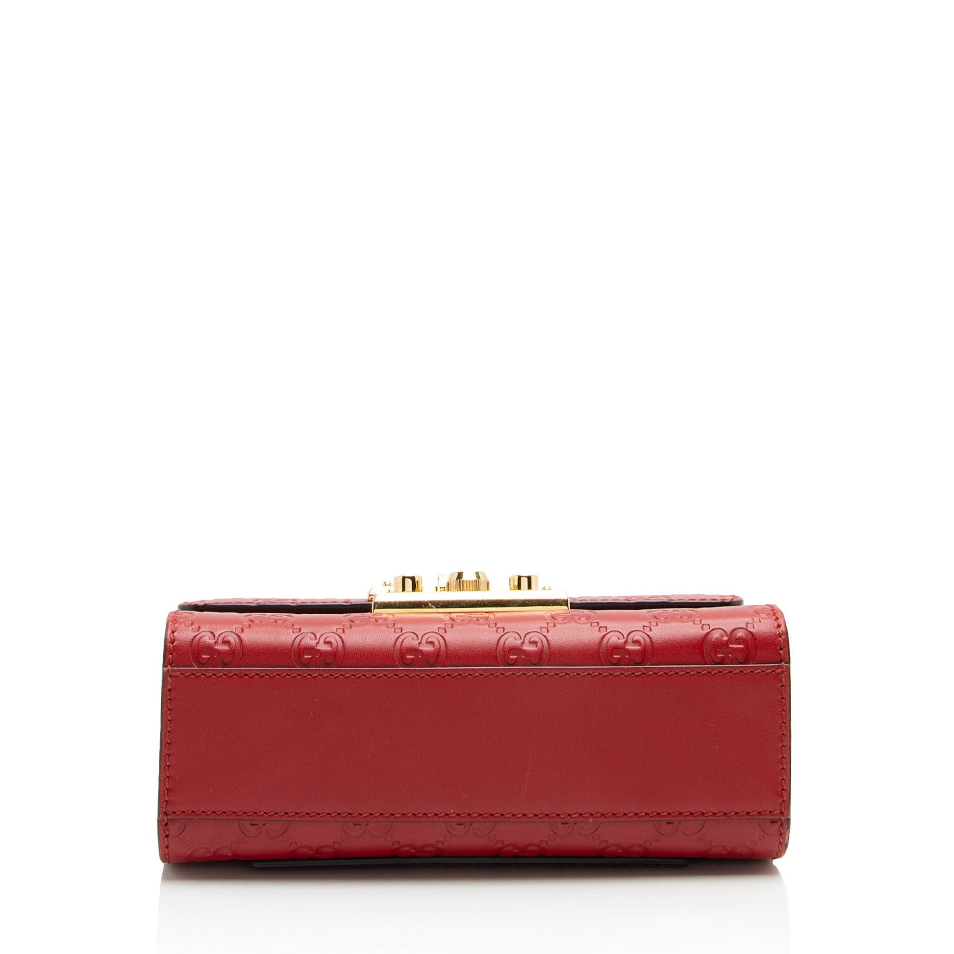 Gucci Guccissima Leather Padlock Small Shoulder Bag (SHF-SFYeCH)