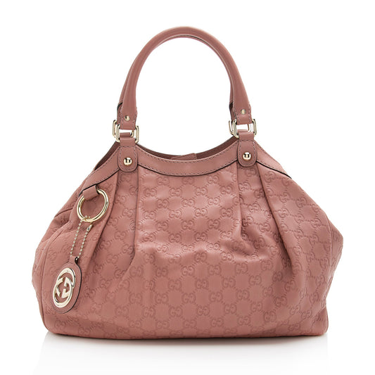 Gucci Guccissima Leather Sukey Medium Tote (SHF-22673)