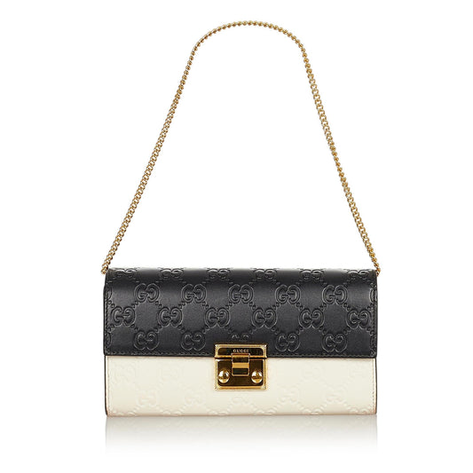 Gucci Guccissima Padlock Shoulder Bag (SHG-31849)