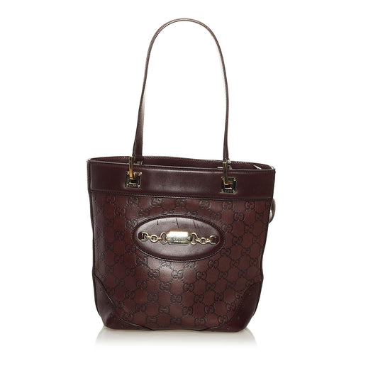 Gucci Guccissima Punch Leather Tote Bag (SHG-34930)