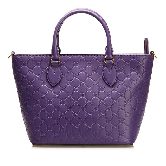 Gucci Guccissima Signature Convertible Handbag (SHG-35852)