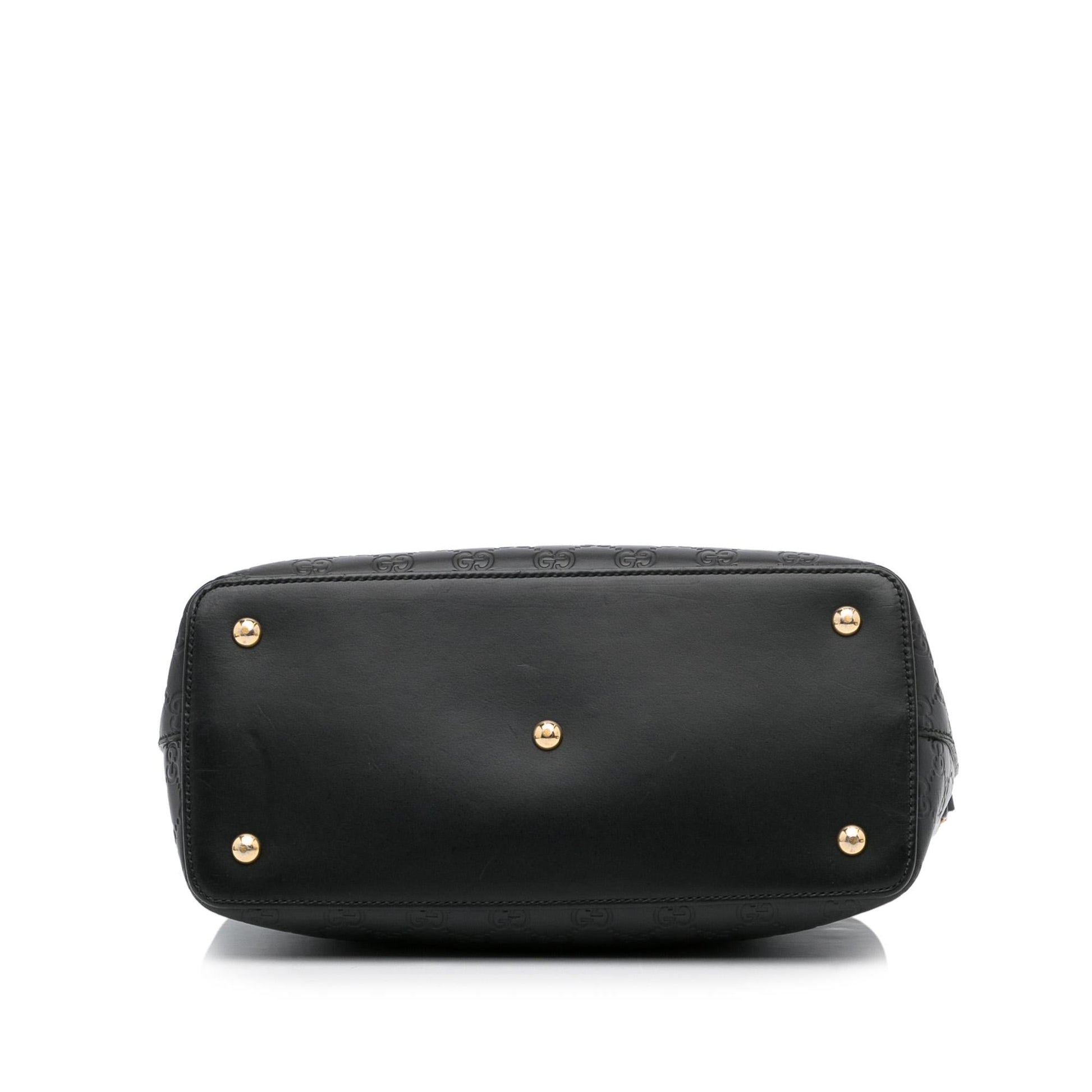 Gucci Guccissima Signature Linea A Foldover Satchel (SHG-VFVOAb)