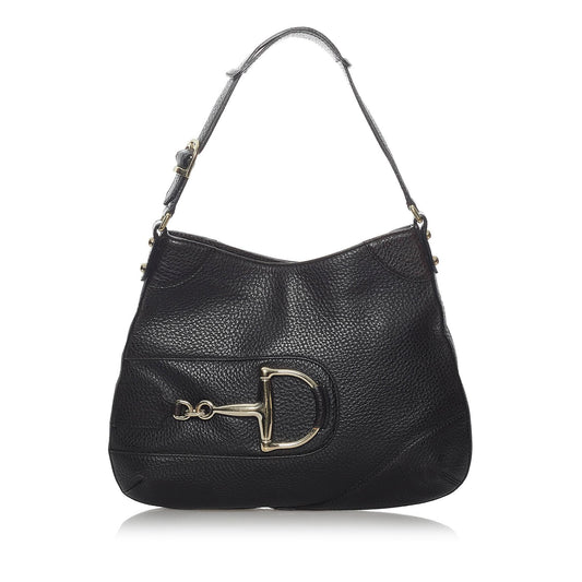 Gucci Hasler Leather Hobo Bag (SHG-30332)