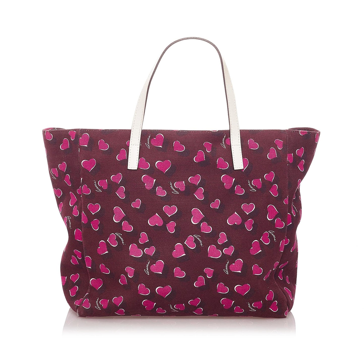 Gucci Heartbeat Canvas Tote Bag (SHG-29133)