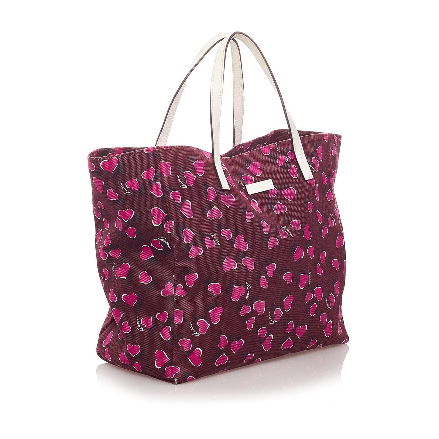 Gucci Heartbeat Canvas Tote Bag (SHG-29133)