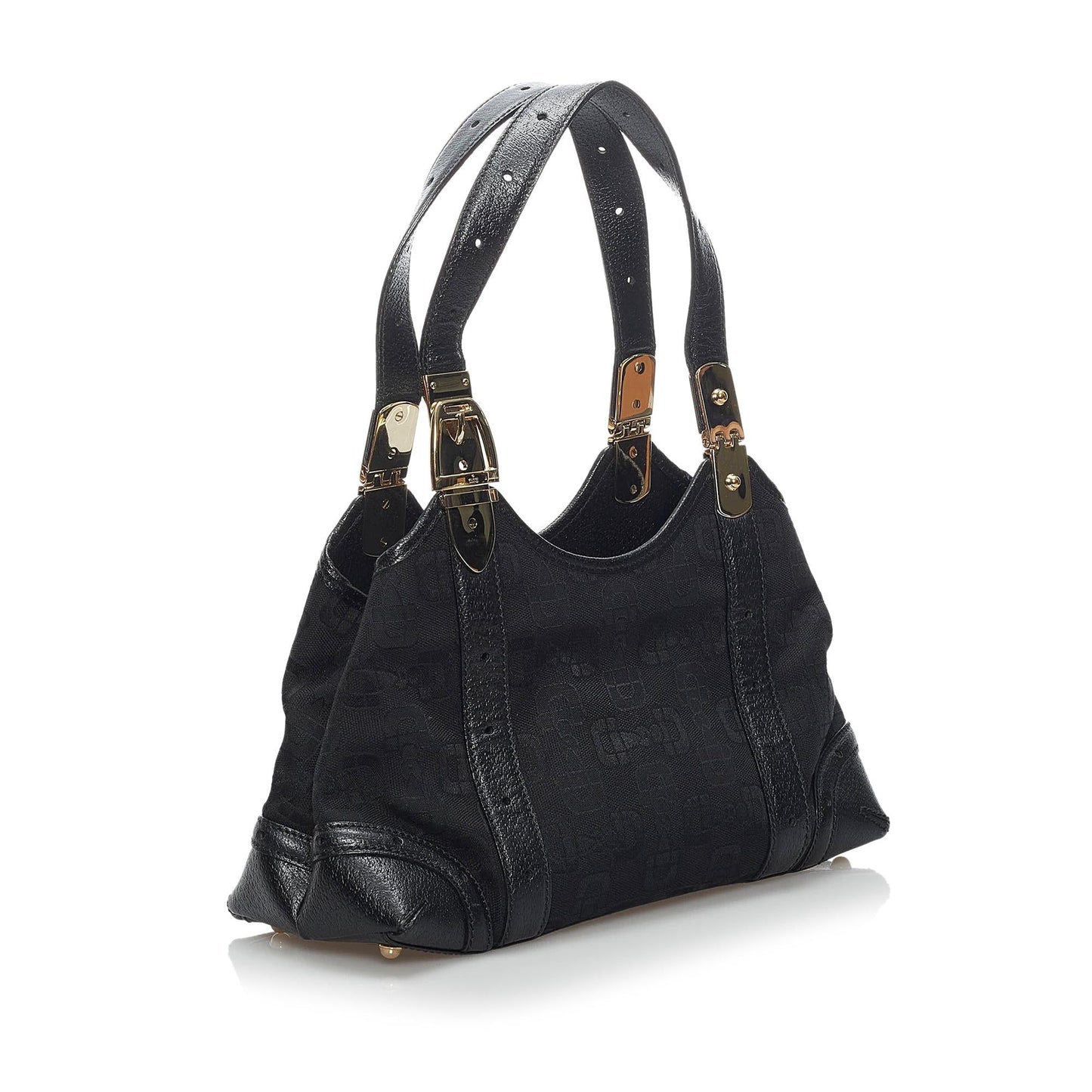 Gucci Horsebit Canvas Shoulder Bag (SHG-34217)