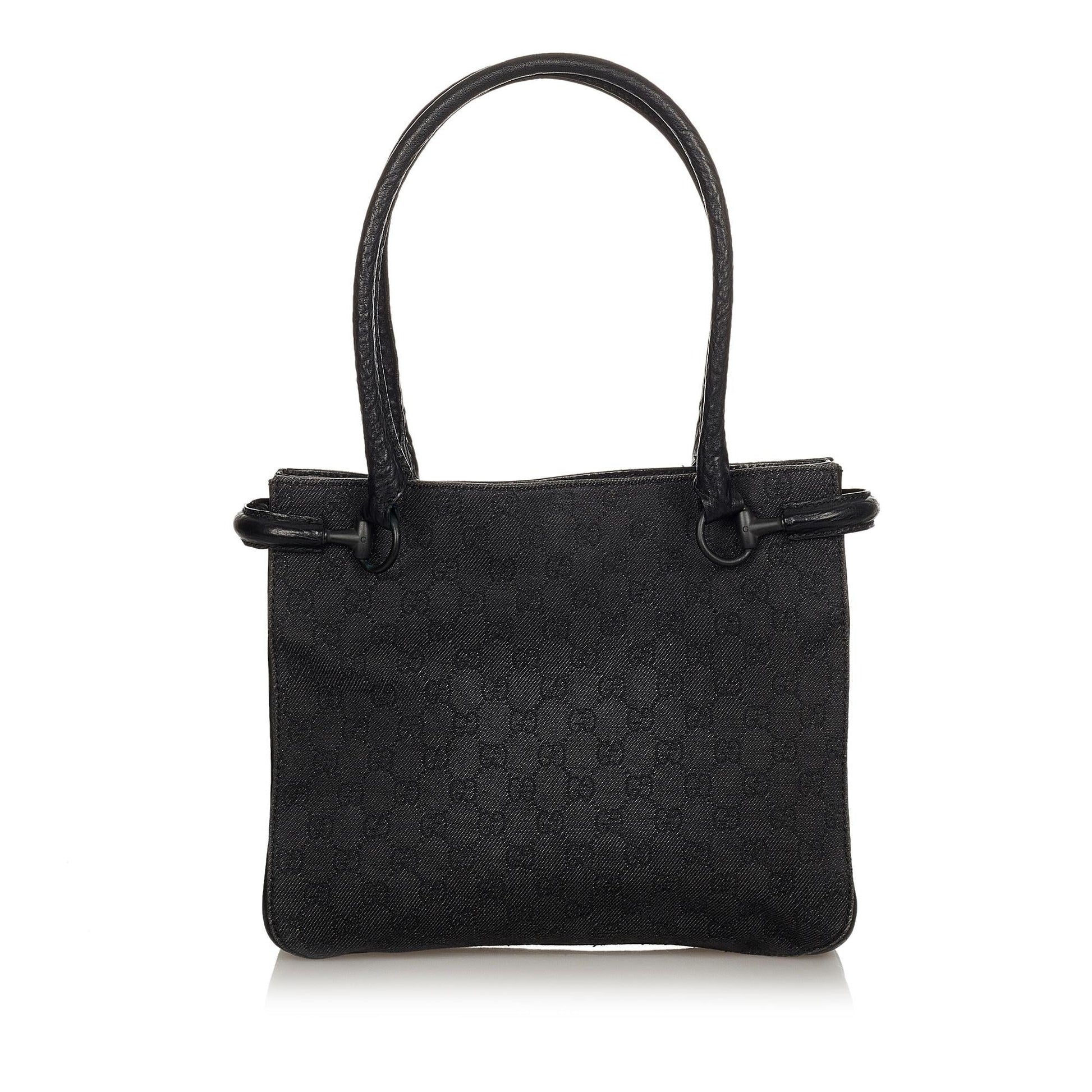 Gucci Horsebit Canvas Shoulder Bag (SHG-7Ier59)