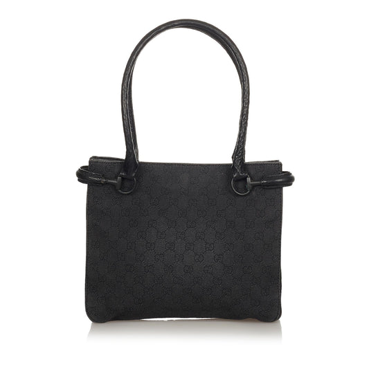 Gucci Horsebit Canvas Shoulder Bag (SHG-7Ier59)